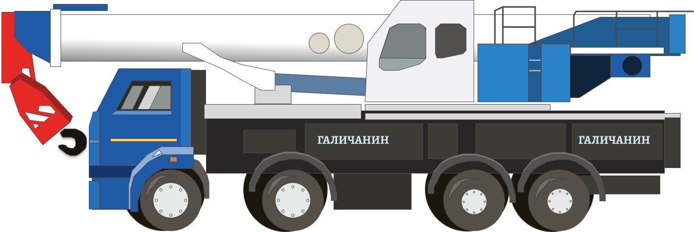 Аренда автокрана Галичанин КС-65713-1 в Якутске
